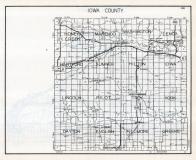 Iowa County Map, Iowa State Atlas 1930c